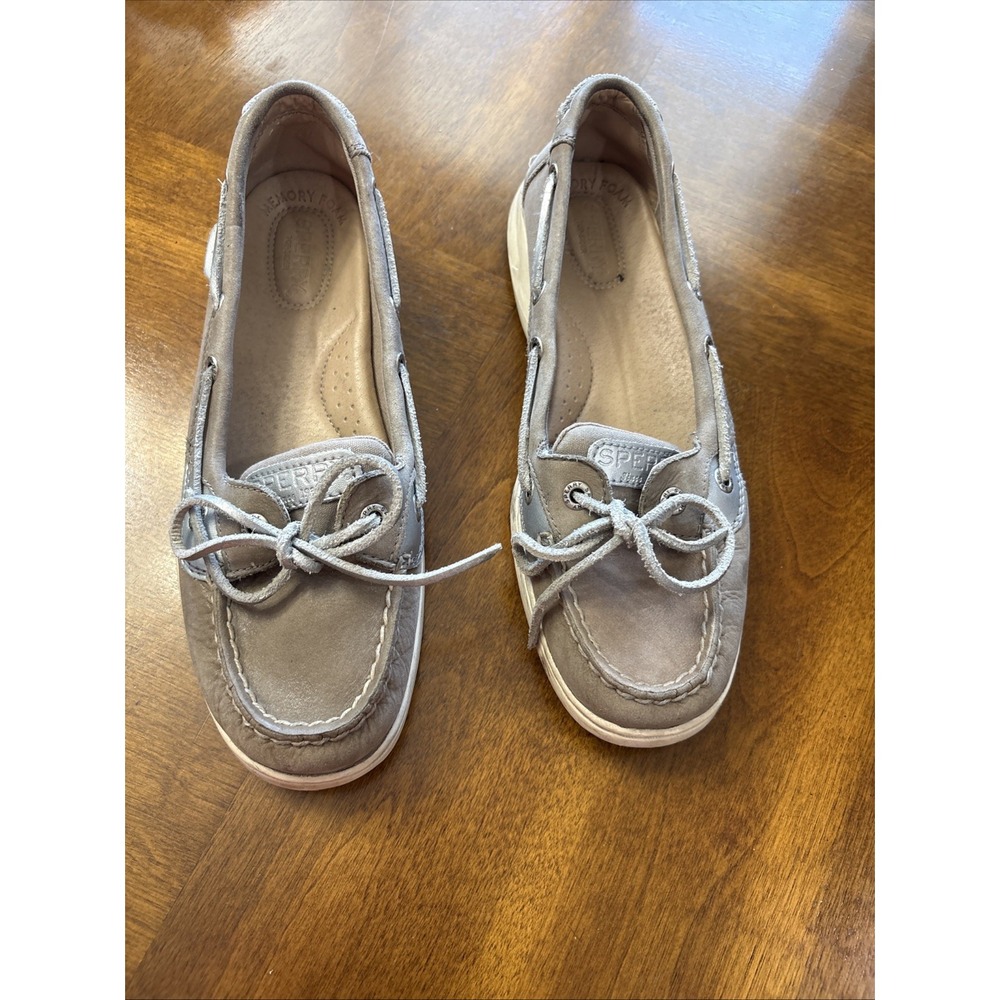 sperry top sider Gray/ Silver Women's Slip On 8.5 STS862985